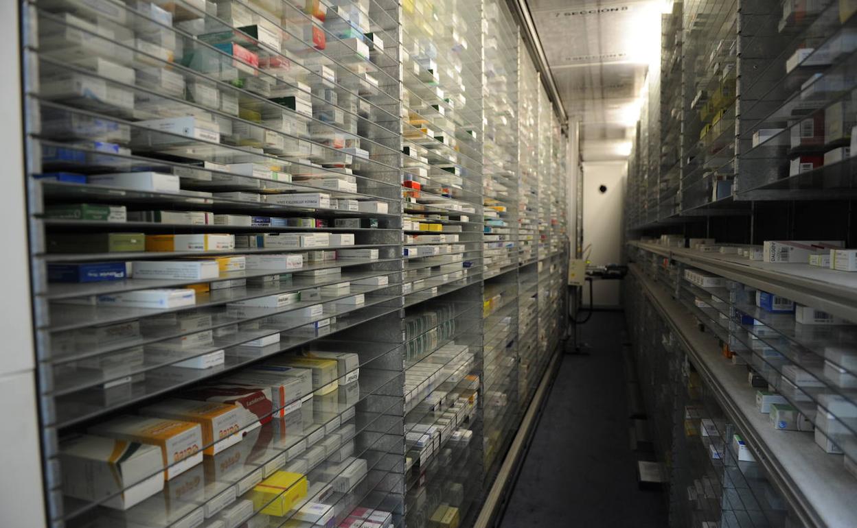 Imagen de archivo de la trastienda de una farmacia en la capital grancanaria. 