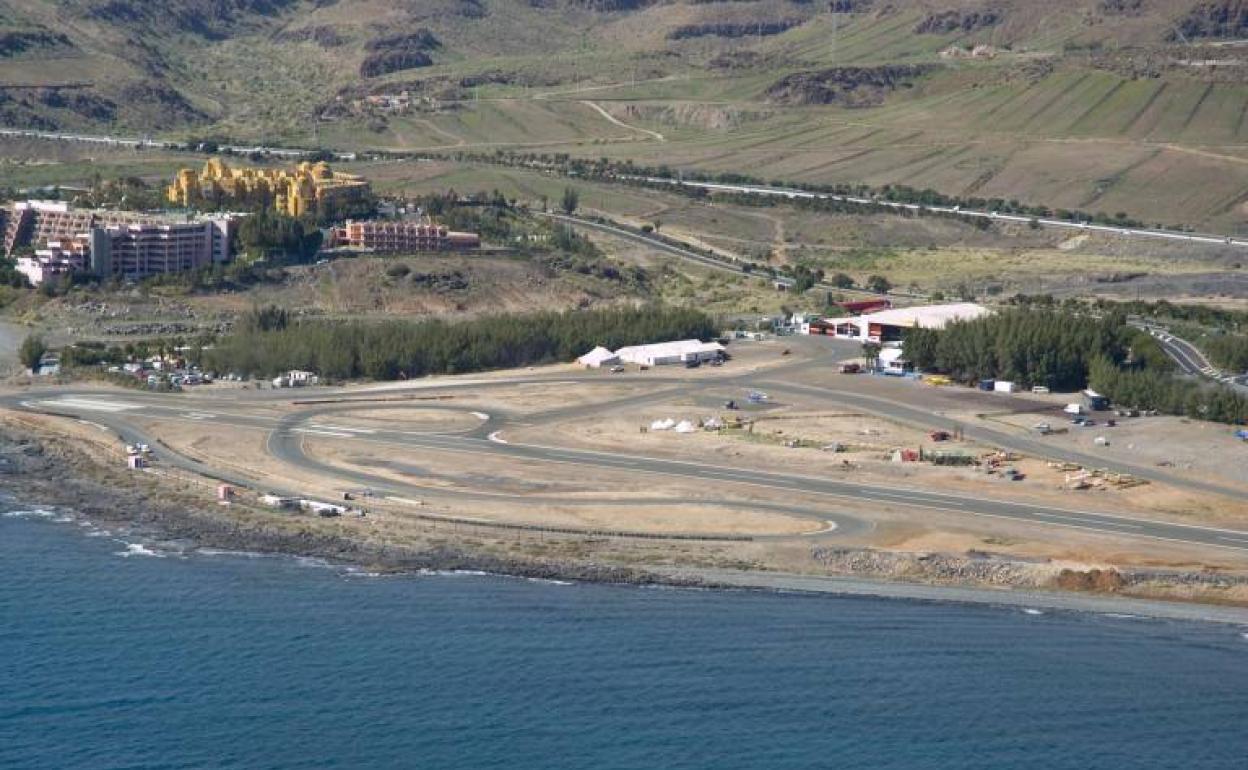 Vista parcial de las instalaciones del aeródromo de Tarajalillo, en San Bartolomé de Tirajana. 