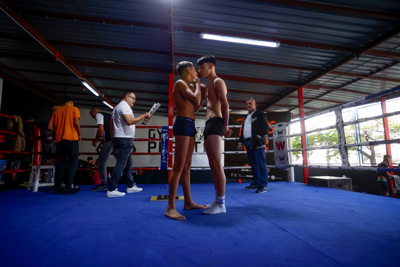 Fotos: Pesaje para la primera velada de boxeo de 2023 en Gran Canaria