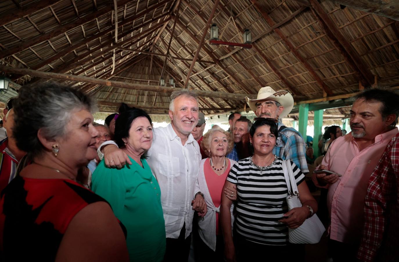 El presidente de Canarias, Ángel Víctor Torres, durante la primera jornada de su visita a Cabaiguán, Cuba