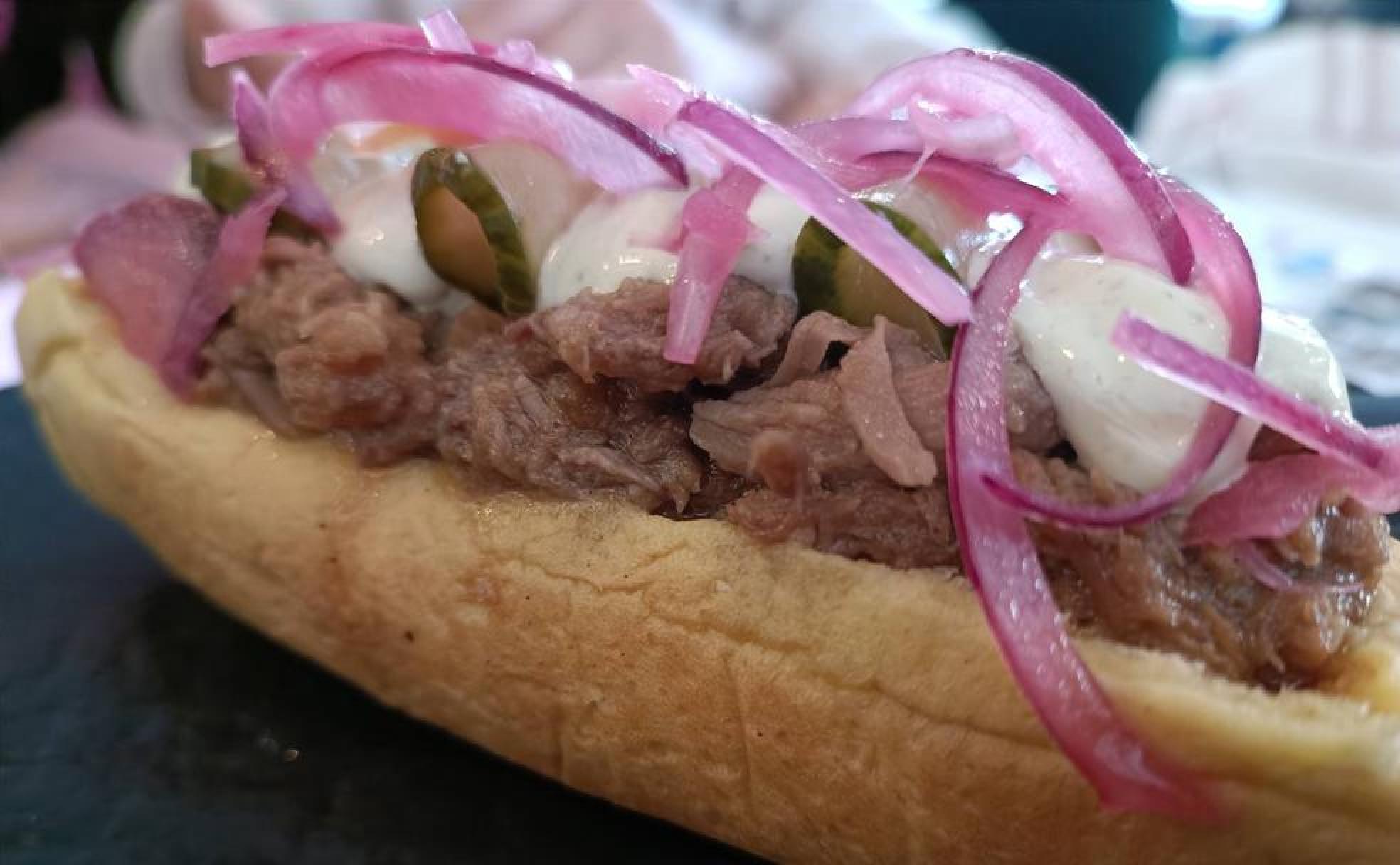 Bocadillo de cochino de Anteo. 