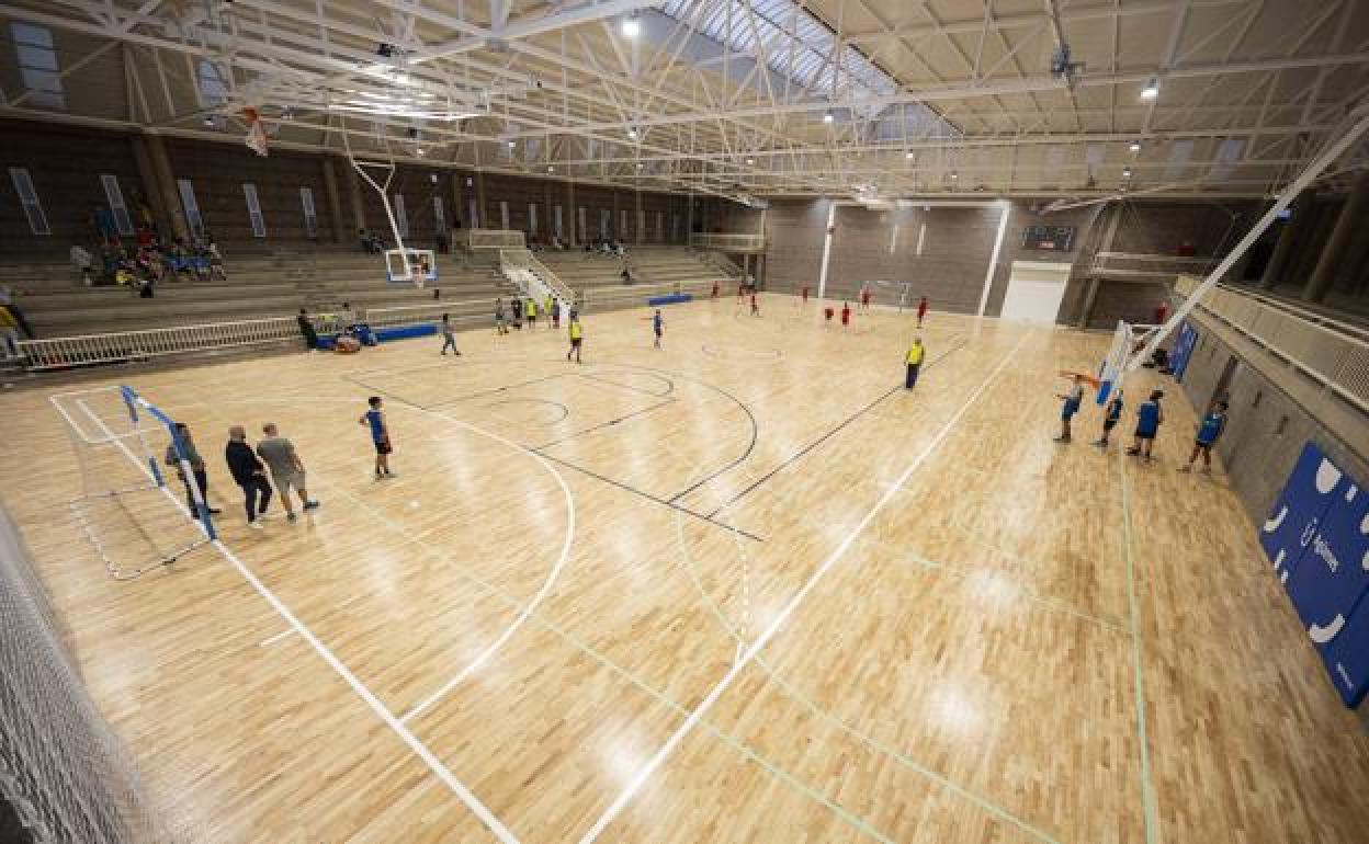 Vista general del pabellón tras su remodelación. 