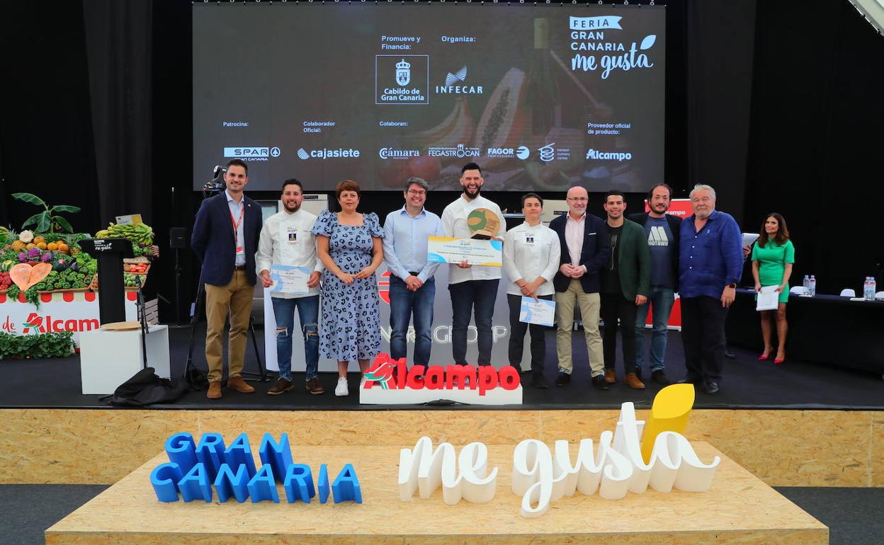 Ganadores de la anterior edición del concurso regional de cocina de profesionales. 