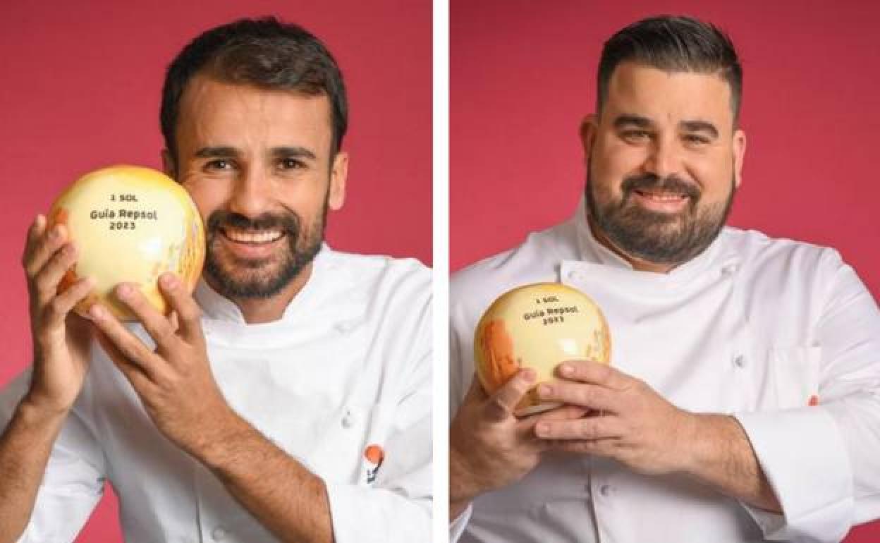 A la izquierda, el chef Borja Marrero, de Muxgo; a la derecha, José Luis Espino, de Bevir. 