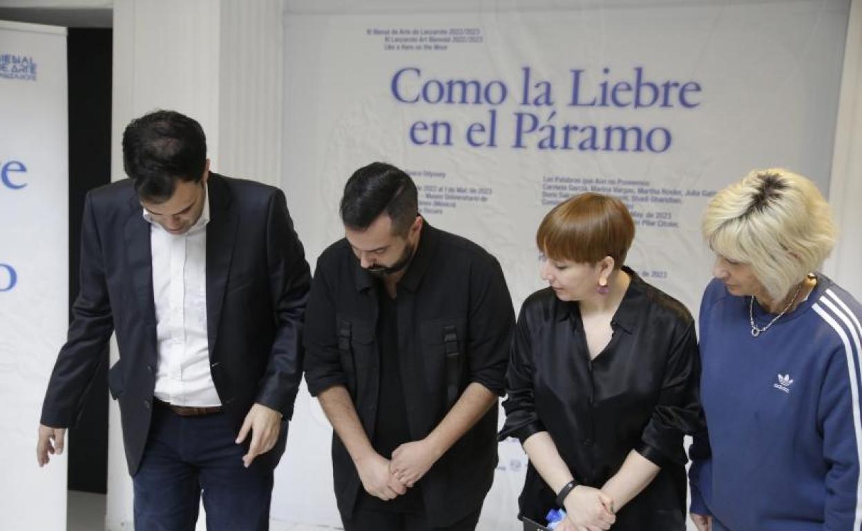 Momento de la presentación de la fase final de la Bienal, en El Almacén.