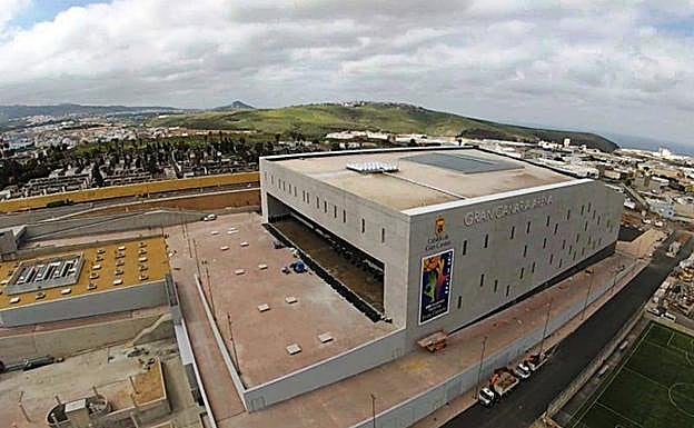 Vista del pabellón de usos múltiples Gran Canaria Arena, en Siete Palmas. 