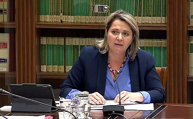 En la imagen, la consejera de Agricultura, Pesca y Ganadería, Alicia Vanoostende. 