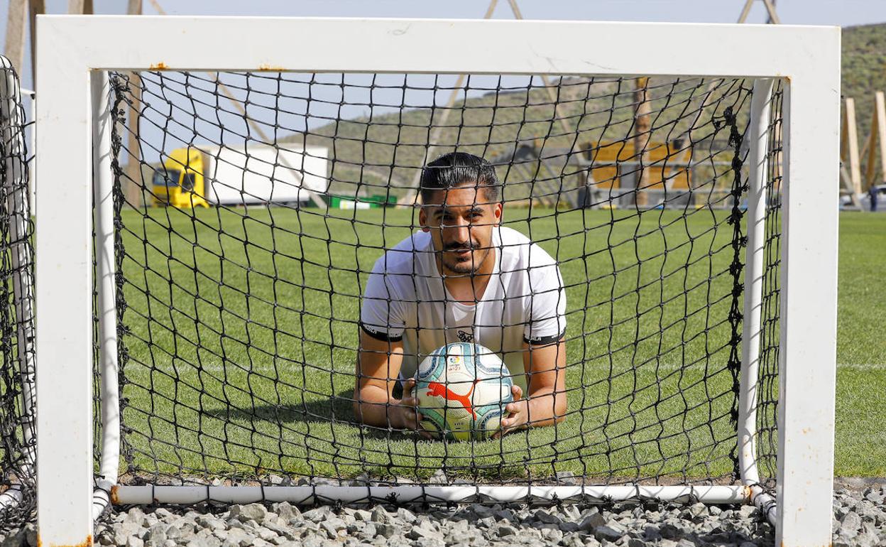 Álvaro Valles, en un reportaje realizado en la Ciudad Deportiva de Barranco Seco. 