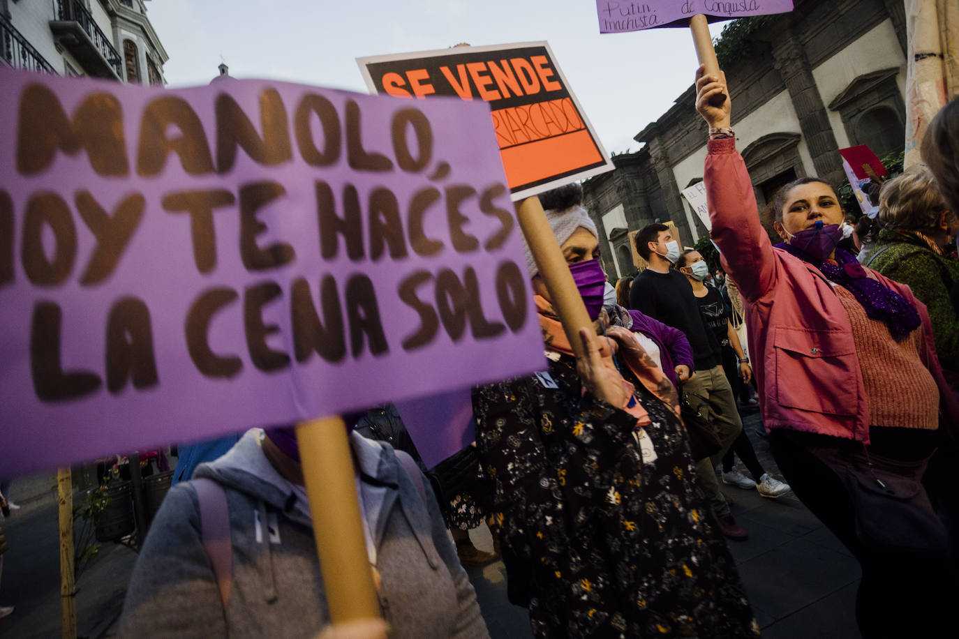 Imagen de archivo de una manifestación del 8M. 