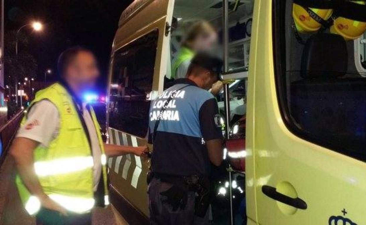 IMagen de archivo de un atropello en Vecindario. 