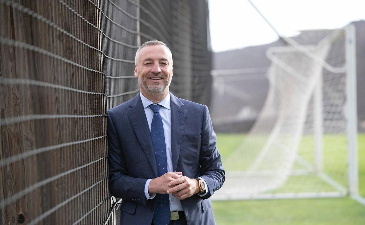 Miguel Ángel Ramírez, presidente de la UD Las Palmas, en una imagen en la Ciudad Deportiva.