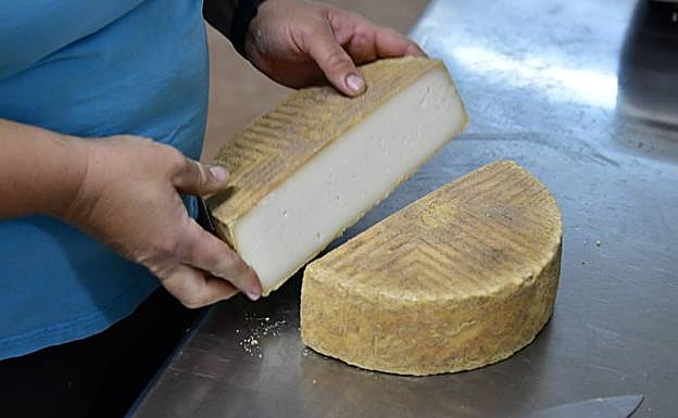 Imagen principal - Del ordeño se obtienen unos 700 litros de leche de cabra al día para elaborar los distintos tipos de quesos. 
