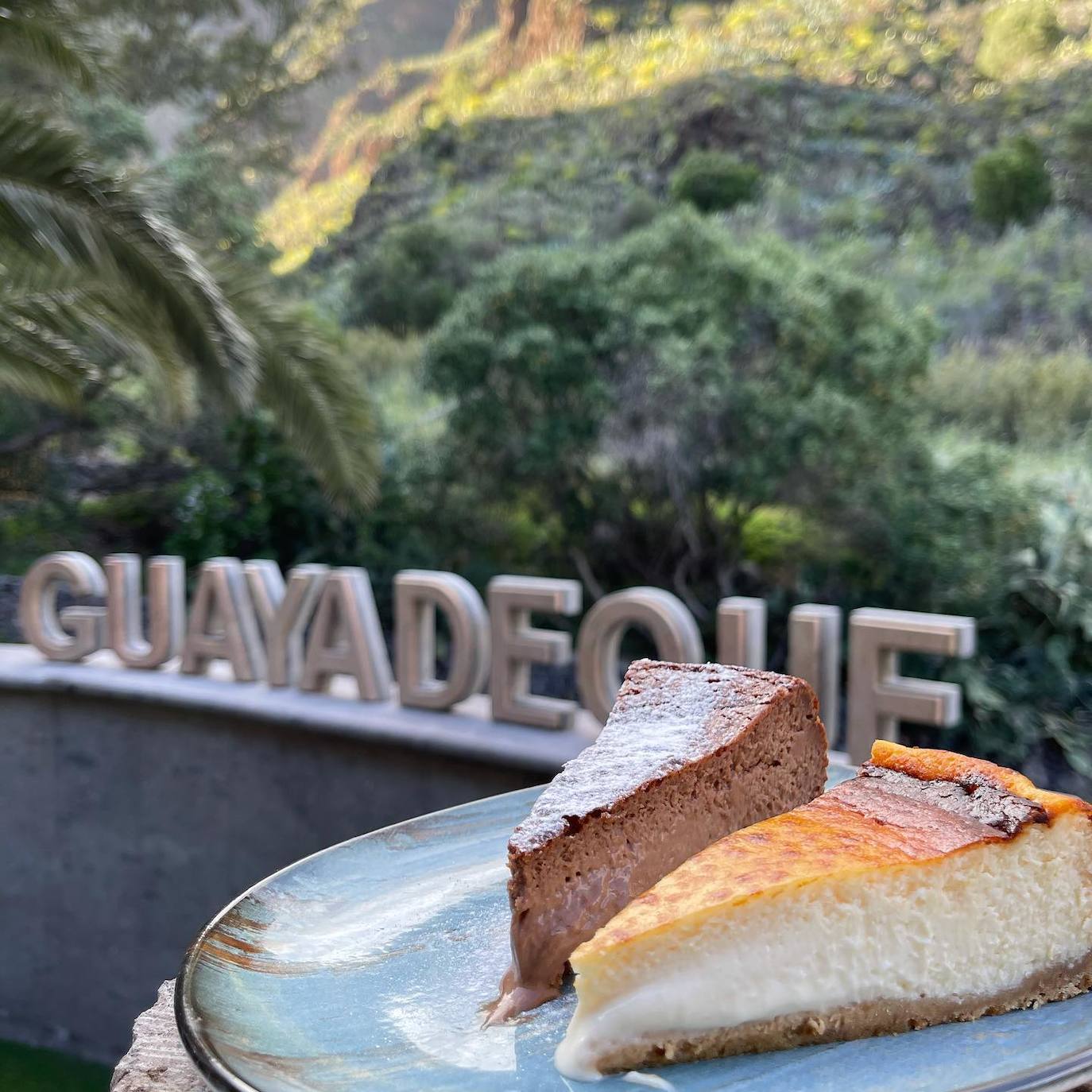 Tarta de mus de chocolate y de queso de El Centro