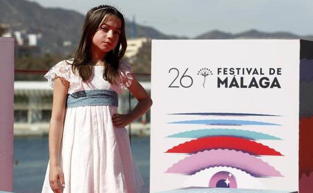 La actriz Sofía Otero en el Festival de Málaga.
