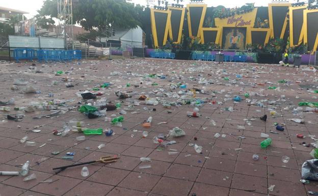 Se recogen 135 toneladas de residuos durante el Carnaval de Maspalomas