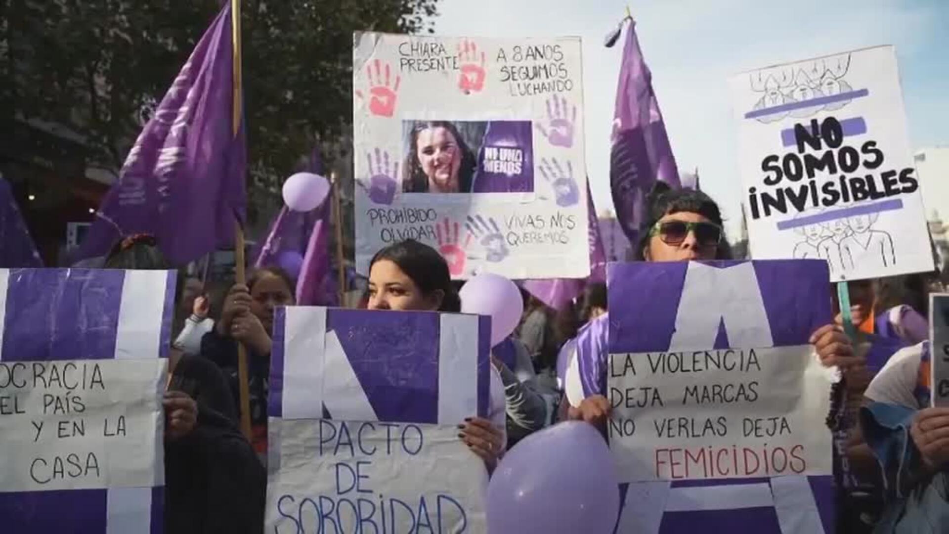 Miles De Mujeres Toman Las Calles De Buenos Aires Contra La Violencia