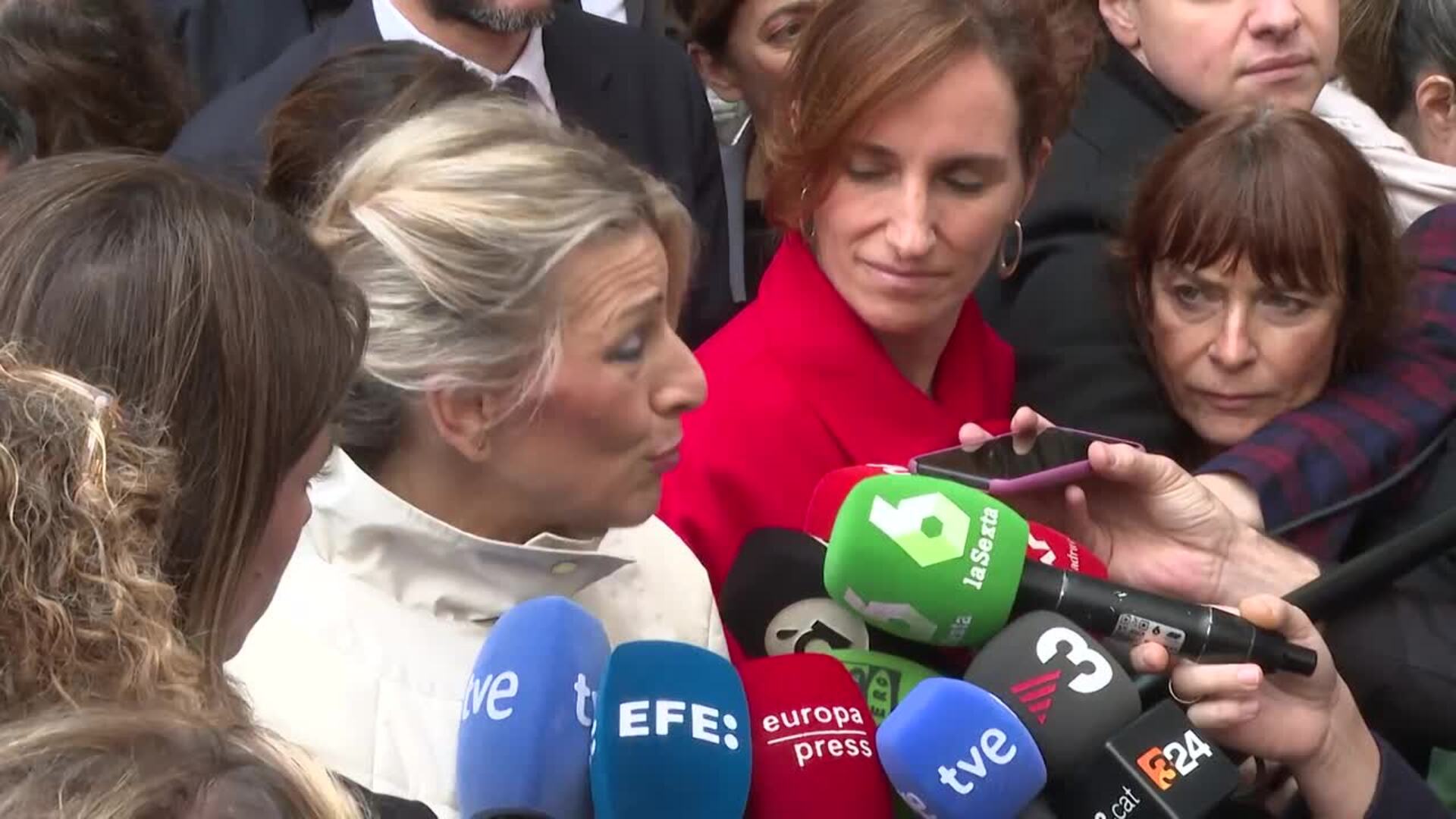 Yolanda Díaz niega la posibilidad de ir con el PSOE en los comicios gallegos