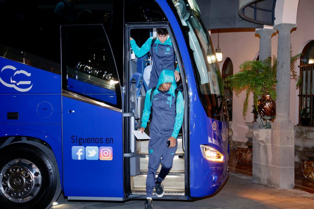 Llegada &#039;fugaz&#039; del Barcelona a la capital grancanaria