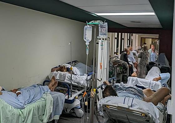 Imagen del aspecto que presentaba el servicio de Urgencias del hospital Insular el pasado 15 de diciembre.