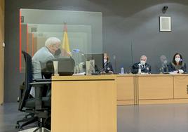 Imagen del letrado de la defensa durante el juicio celebrado ante la Audiencia Provincial.