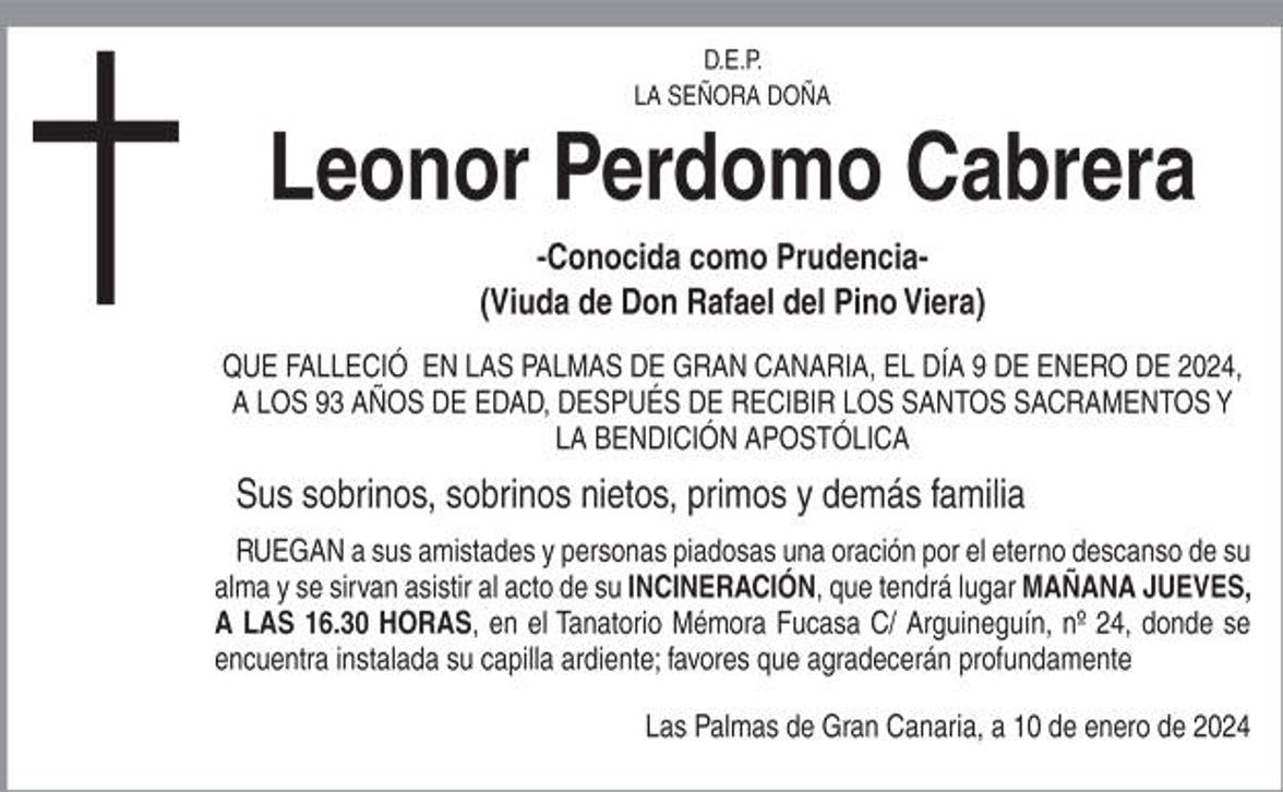 Leonor Perdomo Cabreras