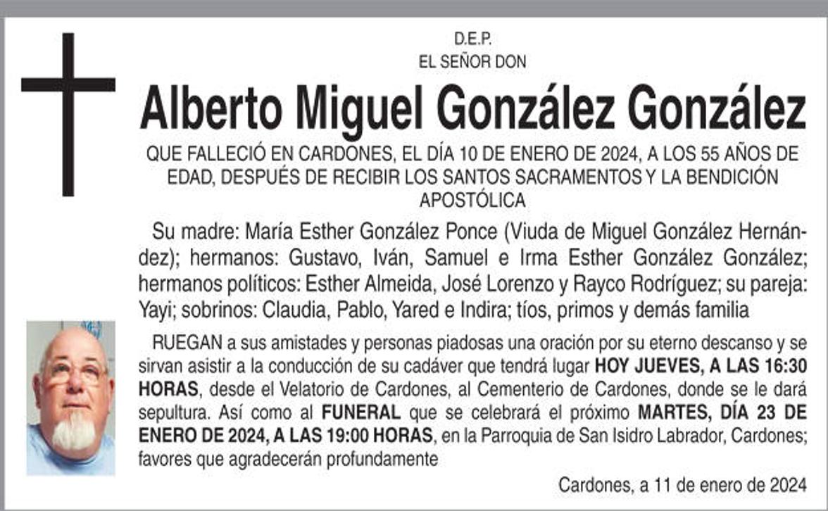 Alberto Miguel González González