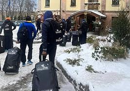 El Granca se encuentra en la ciudad lituana de Panevezys a temperaturas que están por debajo de los cero grados.