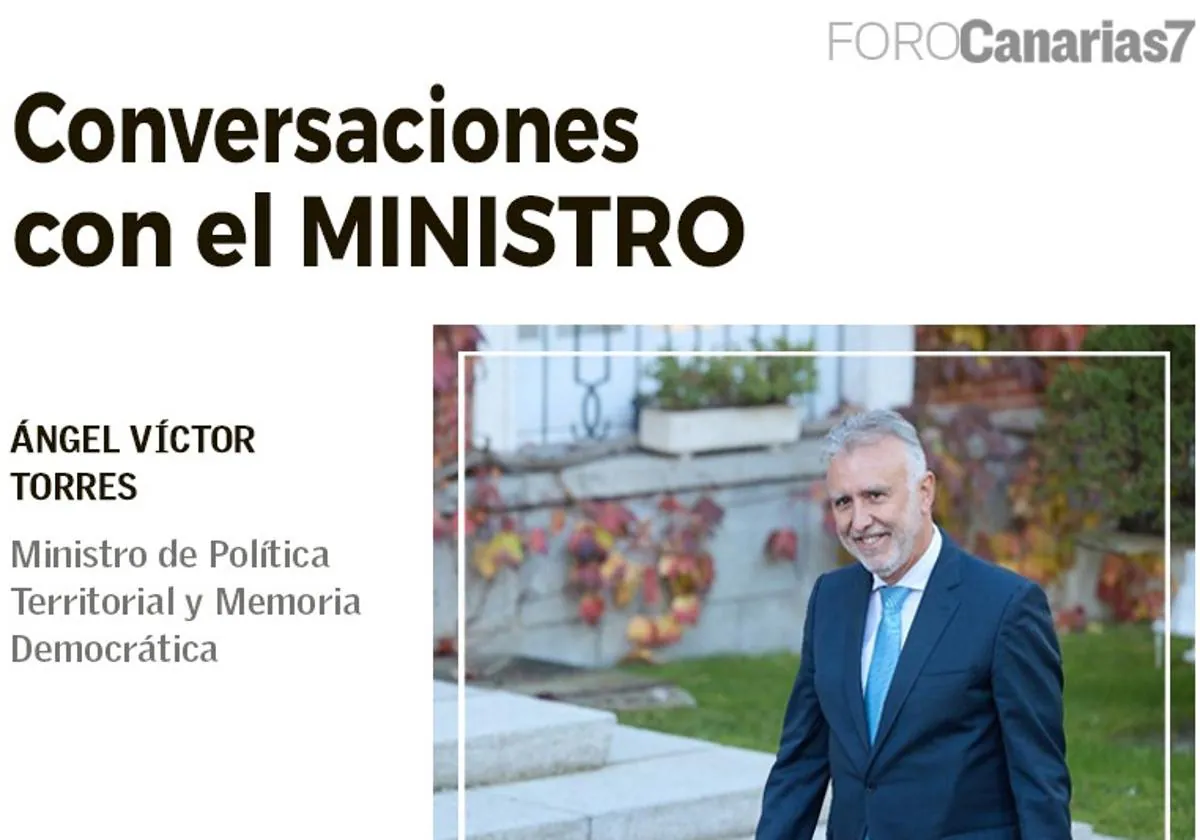 «Conversaciones con el ministro», encuentro con Ángel Víctor Torres
