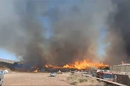 Imágenes del incendio.