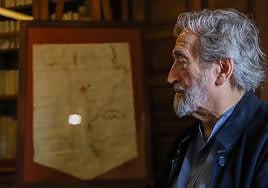 Jordi Savall, el pasado jueves, en la sede de la Real Sociedad Cosmológica, en Santa Cruz de La Palma.