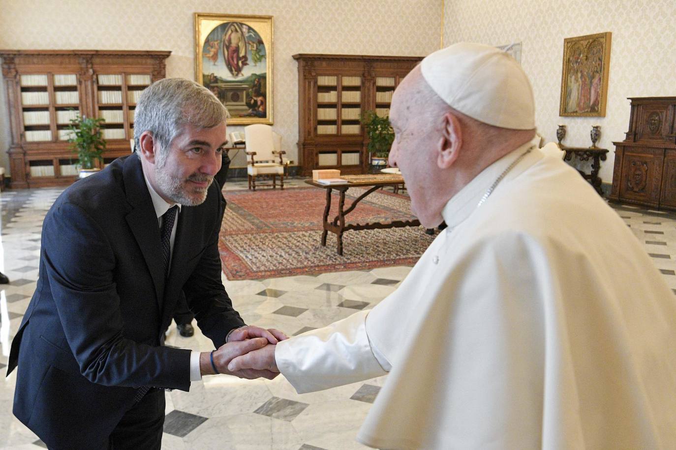 Clavijo: "Pope Francis thanks the Canarian people for welcoming migrants"