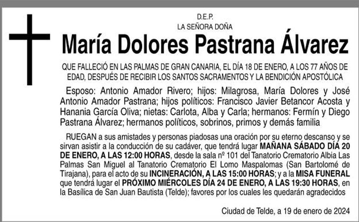 María Dolores Pastrana Álvarez