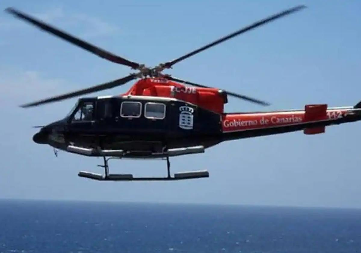 Imagen de archivo de un helicóptero del GES.