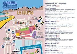 Los cortes de tráfico que provocará el Carnaval de Las Palmas de Gran Canaria.