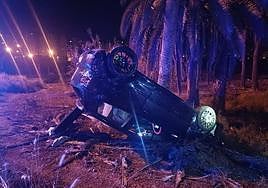 Imagen de cómo quedó el vehículo.