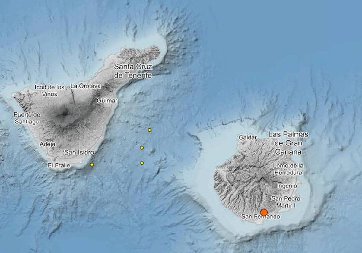 Un terremoto de 3,4 de magnitud sacude casi toda Gran Canaria