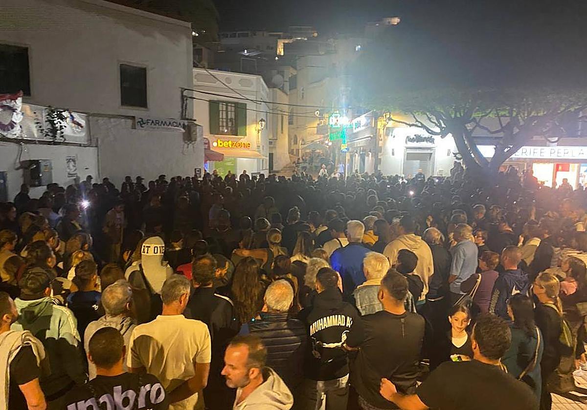 Protesta en Mogán por la muerte violenta de un vecino con discapacidad intelectual