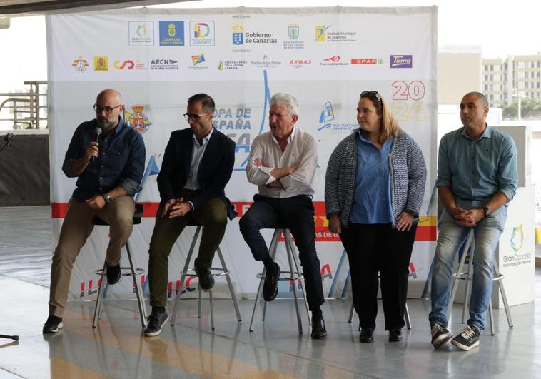 Acto de presentación de la Copa de España ILCA 6 en el estadio de Gran Canaria.