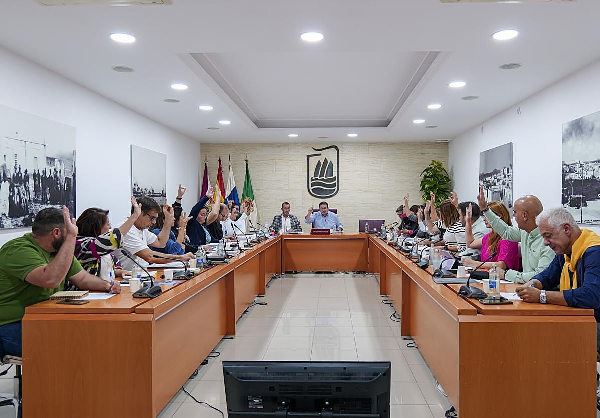 Todas las fuerzas políticas del pleno municipal votaron a favor de la moción contras los nuevos parques de energías sostenibles.