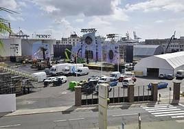 Escenario del carnaval de Las Palmas de Gran Canaria.