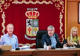 El alcalde, Marco Aurelio Pérez, en el pleno celebrado este jueves en el municipio sureño.