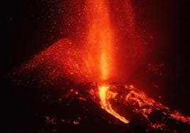 Foto de archivo de la erupción en Cumbre Vieja, La Palma.