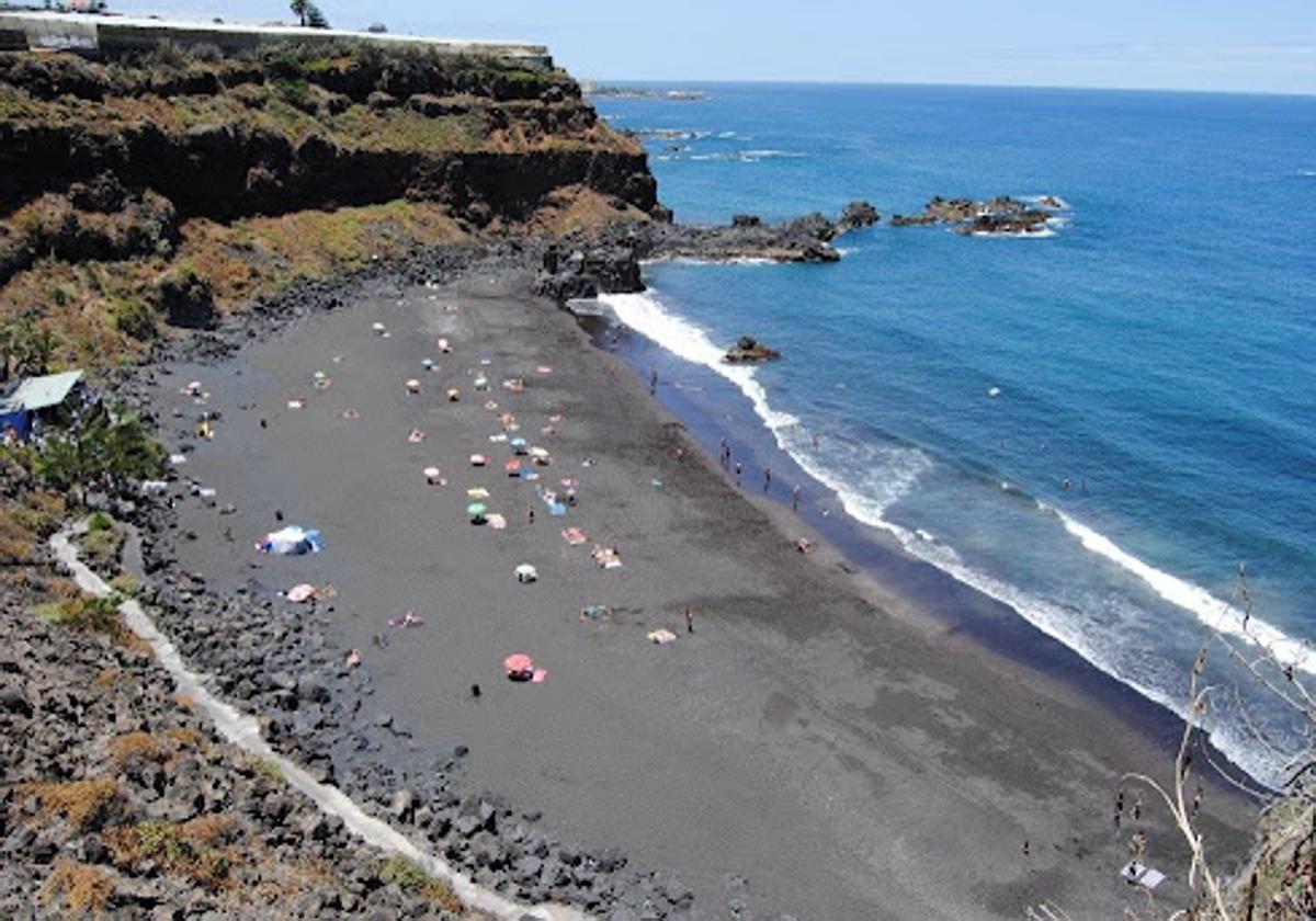 Imagen de la playa de El Bollullo, en Tenerife.