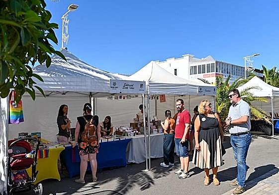 Mercado artesanal de Playa Honda, en una cita en 2023.