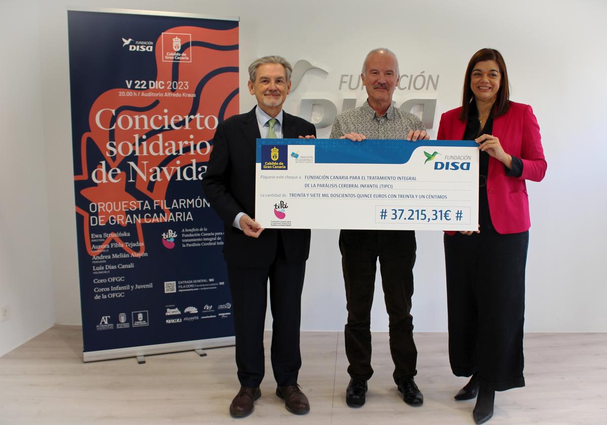 La OFGC y la Fundación DISA entregan más de 37.000 euros a la Fundación TIPCI