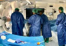 Foto de una intervención quirúrgica en el Hospital majorero.