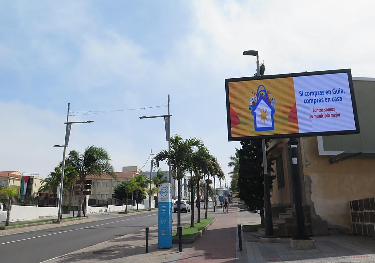Imagen de la calle Lomo Guillén, en el casco de Guía.