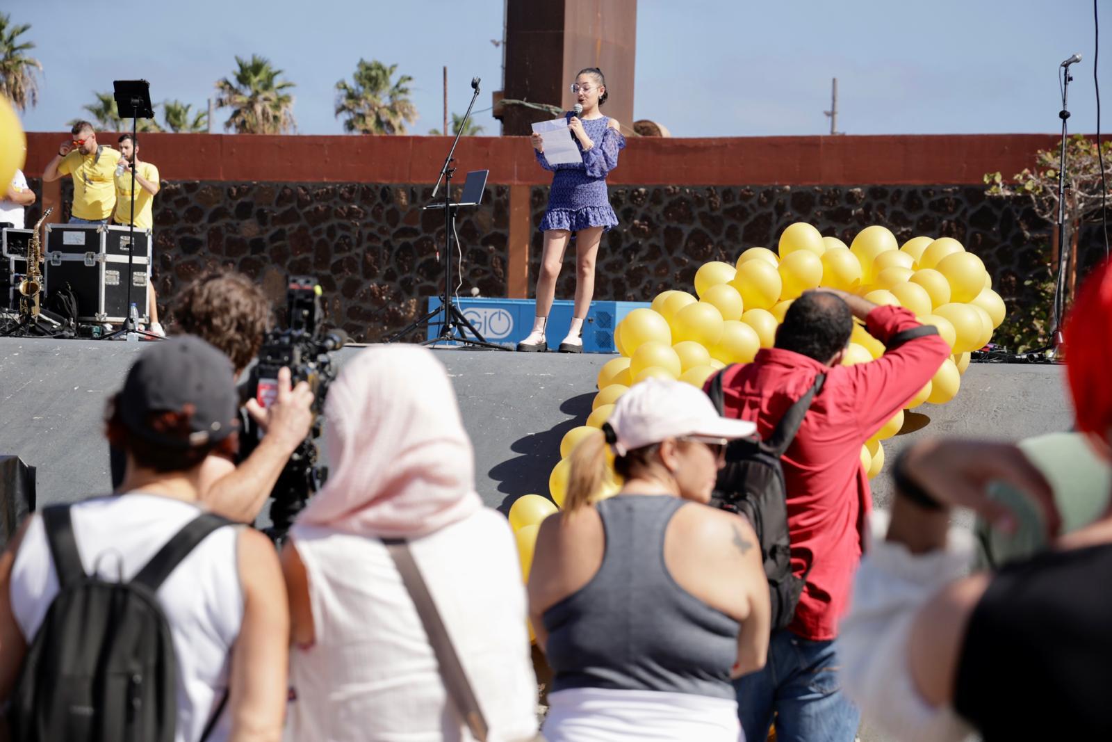 El acto de Pequeño Valiente en la capital grancanaria, en imágenes