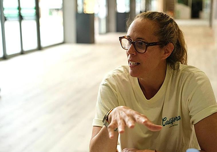 Amaya Valdemoro, en un momento de la entevista concedida a CANARIAS7.