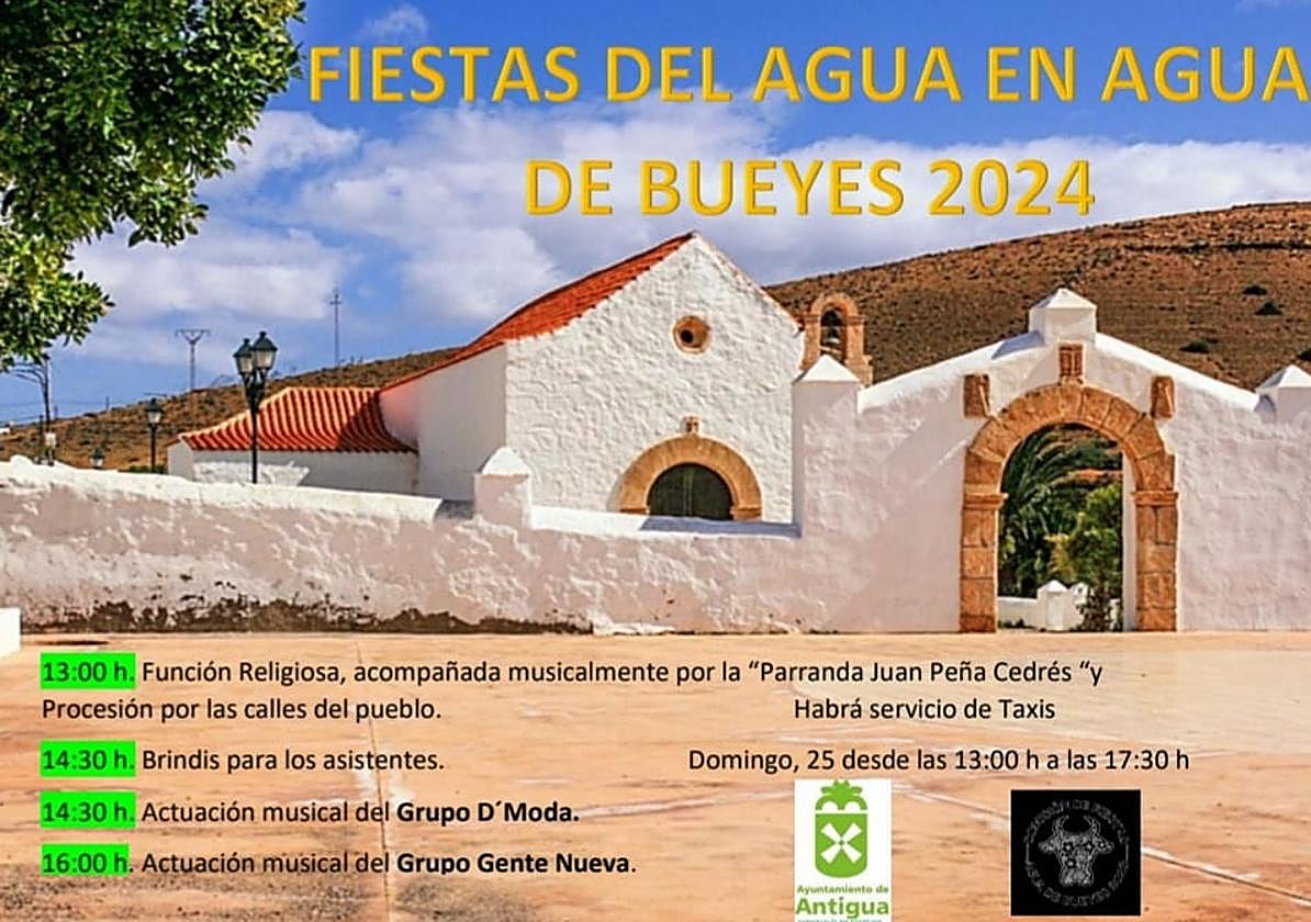 Agua de Bueyes celebra la Fiesta del Agua este domingo